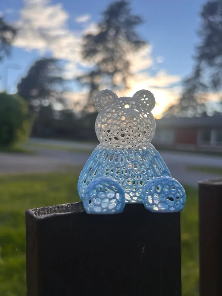 Voronoi Teddy Bear Figurine — photo 1 of 3