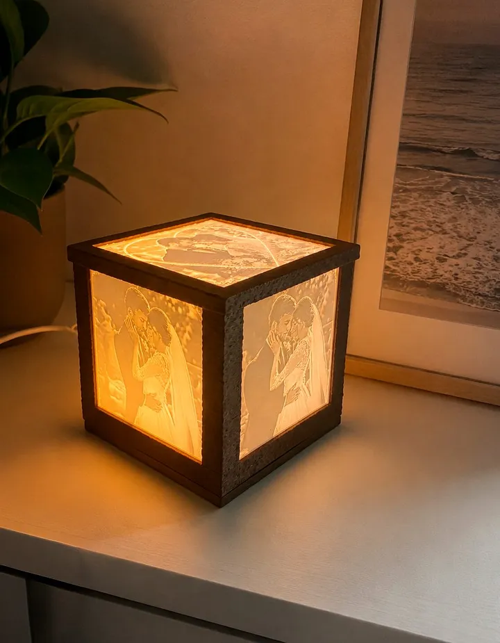 Lithophane Photo Lamp, Five Panels — photo 1 of 4
