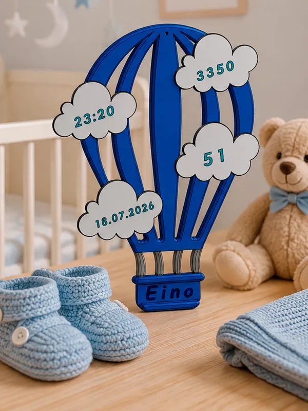 Birth Announcement Balloon — Boy