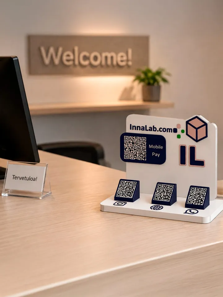 Reception Stand · MobilePay + Three Codes — photo 1 of 3