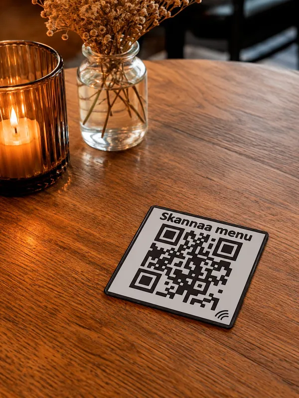 Flat Table Plate · QR + NFC